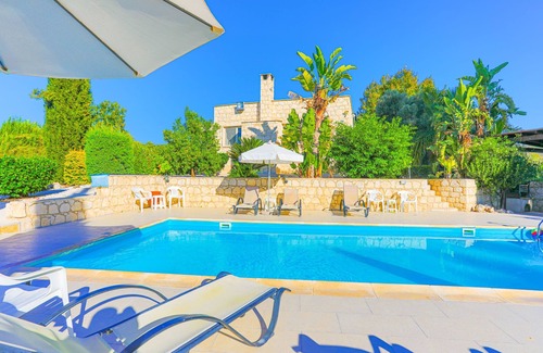 Goudi Villa | Georgios Rafaela Villa - Large Secluded Single Storey Stone Built Villa with 5 Bedrooms near Polis