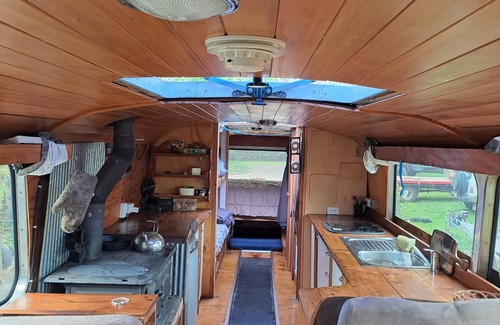 Karapiro House | Get away from it all, relax in a 1971 Bedford bus over looking lake Karapiro