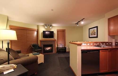 Village North Condo | Glaciers Reach #66 | 2 Bedroom with Kitchen, Fireplace and Private Hot Tub