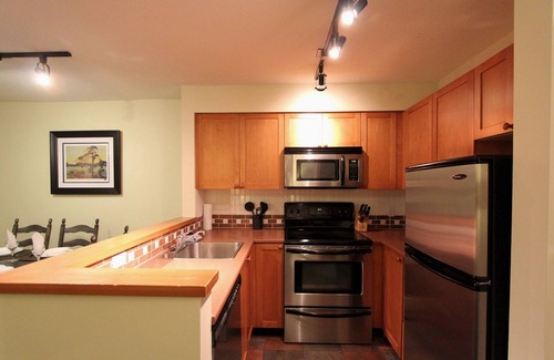 Village North Condo | Glaciers Reach #66 | 2 Bedroom with Kitchen, Fireplace and Private Hot Tub