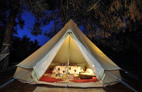 Marathopoli Cottage | Glamping at a Lovely Tent in Skiaxtro- Marathopoli