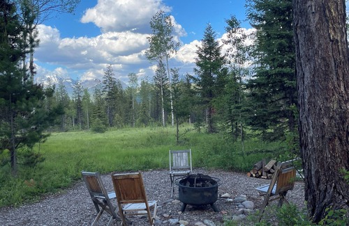 Polebridge Cabin | Glamping Tent 2, with Glacier National Park Views, near Polebridge