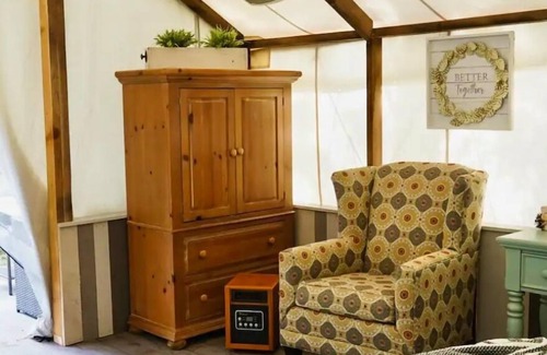 Ronan Cabin | Glamping Tent! Nestled at base of Mission Mountains! Quiet & secluded.