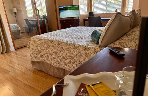 Hemet House | Golden Saddle Suite with TV and private bathroom