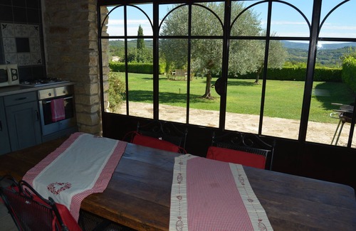 Gordes Cottage | Gordes peaceful group of gites superb view of the Luberon and heated swimming pool