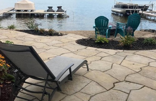 Kalkaska Cottage | Great lakefront property on Manistee Lake with recently remodeled patio area.