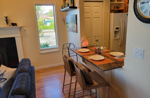 Nice Cottage | Great Price! Sunset Beach Cottage with Lovely garden, beach, and boat dock!