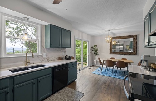 Horse Shoe House | Great sunset view, hot tub, game room, big fire pit and new large fenced yard!