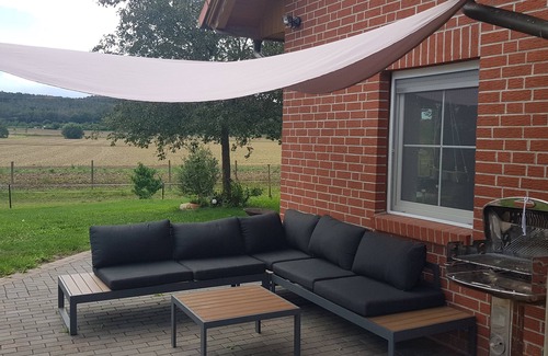 Westerhausen Apartment | Ground-floor vacation apartment with a unique view, pure relaxation in the Harz Mountains