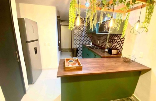 Zapopan Apartment | GROUND FLOOR, ENORMOUS WITH GARDEN AND PARKING FOR 11 PAX. EXPO AREA