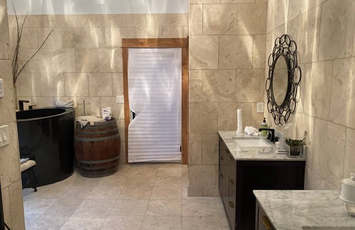 Canby House | Guest Pool House on Riverfront Estate Inside Molalla State Park