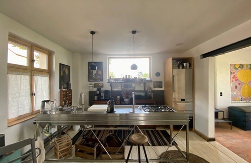 Werder House | Havel view 137°- Holiday home with sauna, directly on the banks of the Havel, meadow and sandy beach