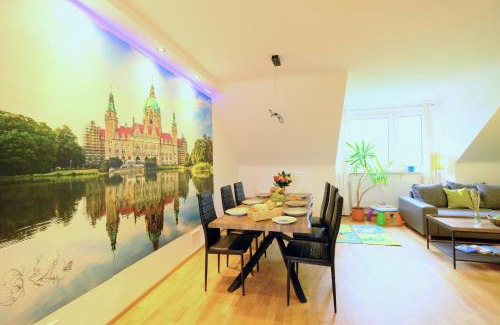 Ahlem-Badenstedt-Davenstedt Apartment | HappyBnB - Stilvolles, naturgelegenes Apartment mit Blick auf den Mittellandkanal und die Wasserstadt Hannover - Kamin, Parken und Spielplatz