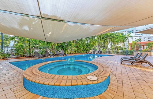 Darwin City Centre Apartment | Harbourside Escape w Pool and Leafy Alfresco Patio