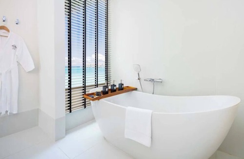Farukolhufushi Island Hotel | Hard Rock Maldives, Platinum Overwater Villa, Terrace, Lagoon Access