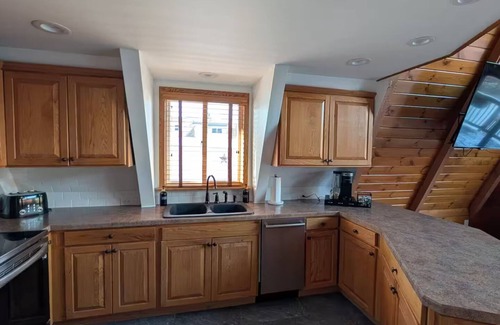 Harveys Lake House | Harveys Lake A-Frame with Hot Tub and Steam Sauna