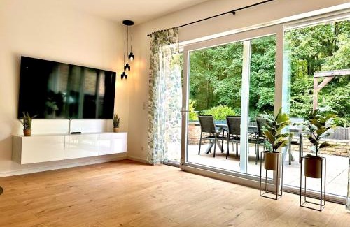 Stolberg House | Haus am Wald mit Whirlpool, Garten, Kamin und voll ausgestatteter Küche