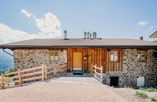 Sant'Orsola Terme Cabin | Hay Farm Chalet with Private Sauna and Breathtaking Views of the Dolomites