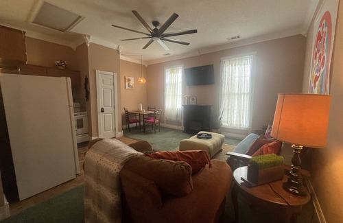 Mammoth Spring Apartment | Hideaway Loft on Historic Main Street in Beautiful Brick Building.
