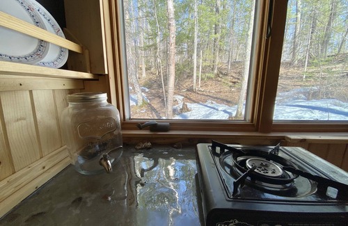 Bayfield RV Rental | Hike-in, Off-Grid Camping: an A-frame Cabin