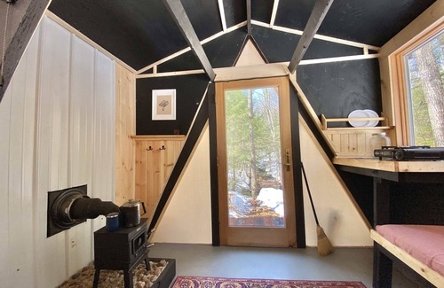 Bayfield RV Rental | Hike-in, Off-Grid Camping: an A-frame Cabin