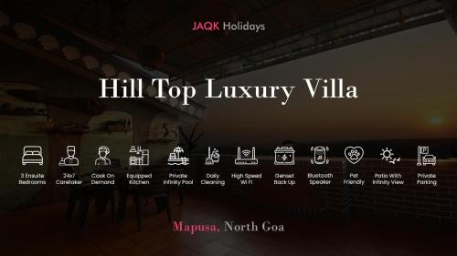 Mapusa Villa | Hill Top Luxury Villa - 3 BHK | Infinity Pool