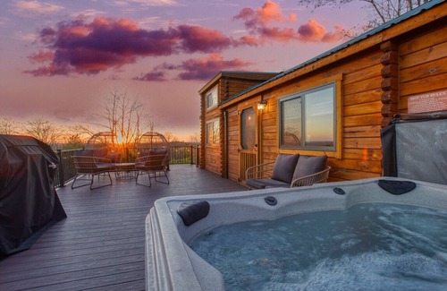 Brookville Cabin | Hillside Hideaway | Hot Tub, Cozy Cabin, Beautiful Valley Views