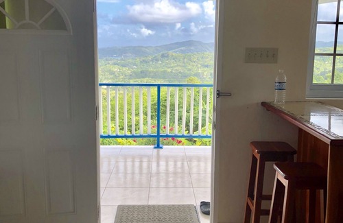 Lucea Apartment | Hilltop Studio with ocean views, free daily breakfast and airport pickup.
