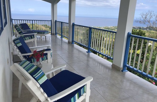 Lucea Apartment | Hilltop Studio with ocean views, free daily breakfast and airport pickup.