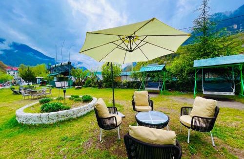 Deoghar Hotel | Himalayan Riverside Swiss Cottages Manali #riverside #big garden #parking #bonffire #music #budget friendly #adventure