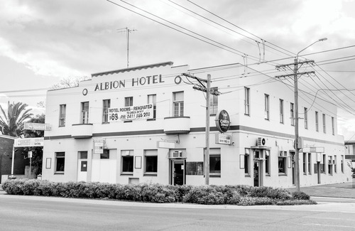 Finley Apartment | Historic Albion Hotel: Charming One Bedroom, walking distance to everything