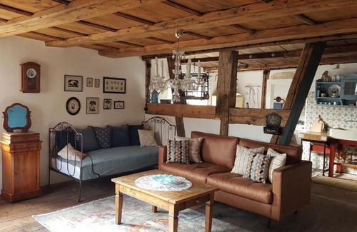 Ludwigshafen Apartment | Historisches Fachwerkhaus "Hoher Hirschen" mit eigenem Hof und Garten - Charmantes, kleineres Studio und museales Apartment