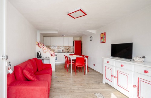 Savelletri Apartment | Holiday Apartment "Gufo Di Mare - Rosso" with Sea View, Private Terrace