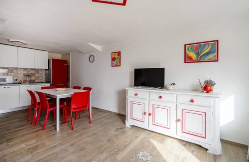 Savelletri Apartment | Holiday Apartment "Gufo Di Mare - Rosso" with Sea View, Private Terrace