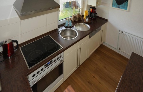 Cappel-Neufeld House | Holiday Apartment "Kiebitz Mit Sauna" with Private Terrace, Private Garden & Wi-Fi