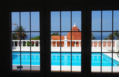 La Victoria de Acentejo House | Holiday house with heated, private pool (> 26 °) and sea view for 1-6 persons