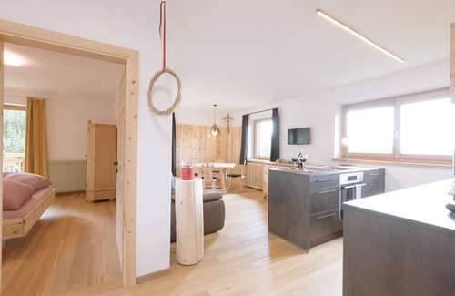 Aldino Apartment | Holiday Home “Berg Wieserhof” with Mountain View, Balcony and Shared Garden