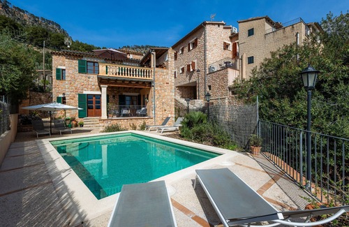 Fornalutx House | Holiday Home 'Can Bordoy' with Mountain View, Pool, Garden & Terrace