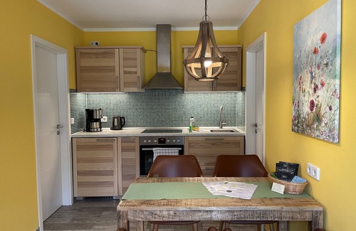 Wunsdorf House | Holiday Home 'Eichhörnchen' with Private Terrace, Private Garden and Wi-Fi