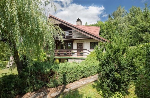 Borzestowska Huta House | Holiday Home near Lake Radunskie with Sauna