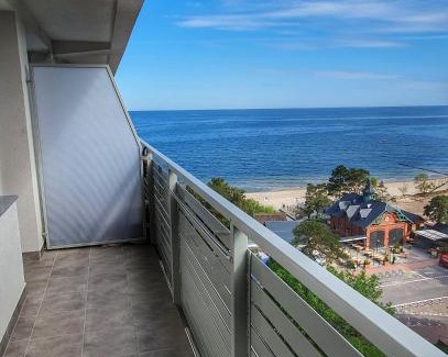Miedzyzdroje Apartment | Holiday Home SLAVIA NEW 600 z balkonem przy plaży