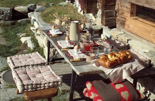 Chandolin Ski Chalet | Holiday house Ayer for 1 - 2 persons with 1 bedroom - Hut