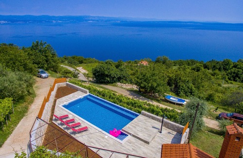 Obrs House | Holiday house with a swimming pool Obrš, Opatija (K-7835)