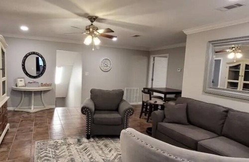 Eastabuchie Bed & Breakfast | Home away from home 4 beds, 1 king, 2 queen, set of bunk beds and sofa bed.