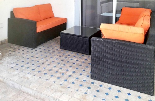 Tiguert Apartment | Homerez - Appartement for 5 ppl. with shared pool and sea view at Tiguert