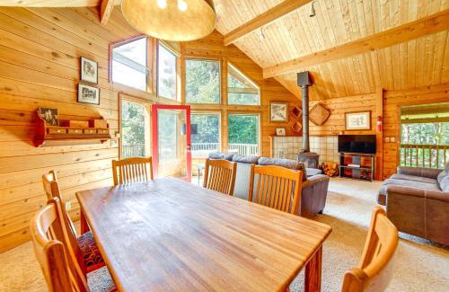 Fort Bragg House | Hot Tub, 1 Mi to Beach 12-Acre Fort Bragg Cabin!