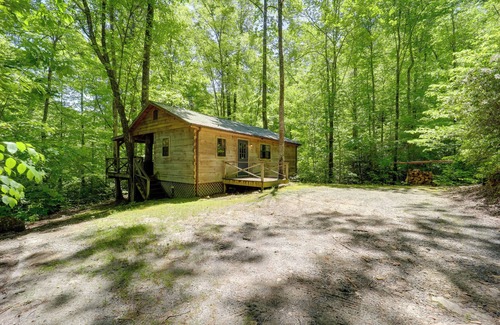 Vein Mountain Cabin | Hot Tub & On-Site Trails: Secluded Marion Cabin