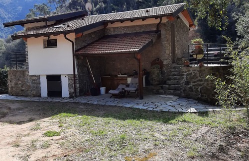Airole House | House by the River, fantastic rustic in nature
