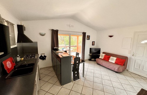 Monacia-d'Aullene House | HOUSE CASA ROSSA, F2, 37m2 + covered terrace 20m2, Clim, Wifi, parking.