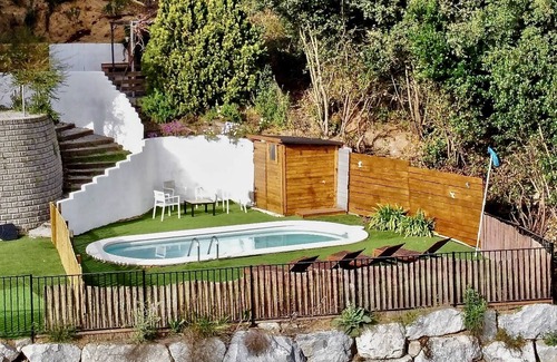Sant Cebria de Vallalta House | House with swimming pool and sea view
